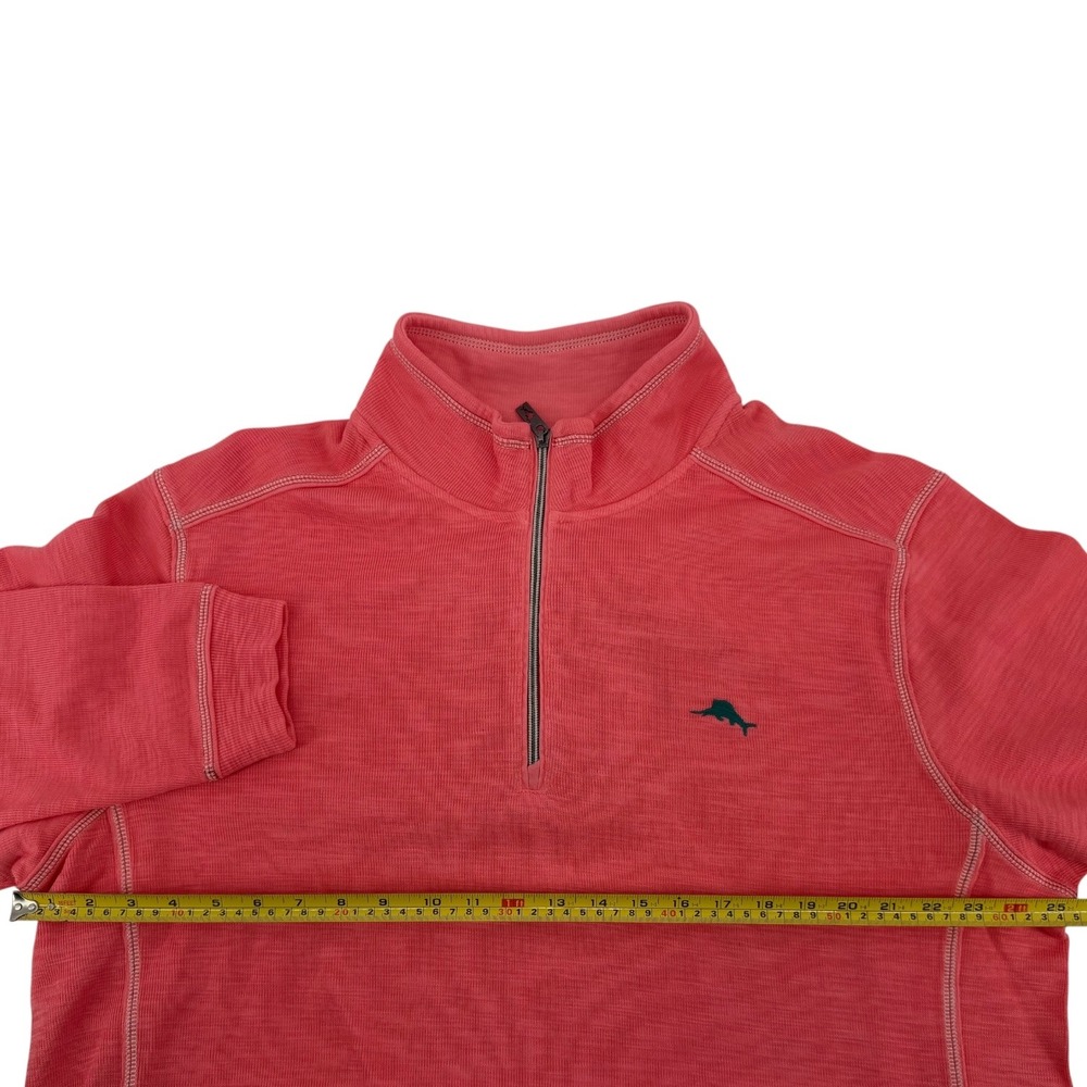 Tommy Bahama Tobago Bay Half Zip Pullover Dubarry Coral Mens XL T220818 NEW - Picture 9 of 11